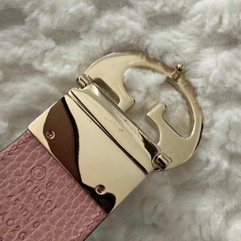 Gucci Reversible Leather Belt-45000-Authentic-NWOT